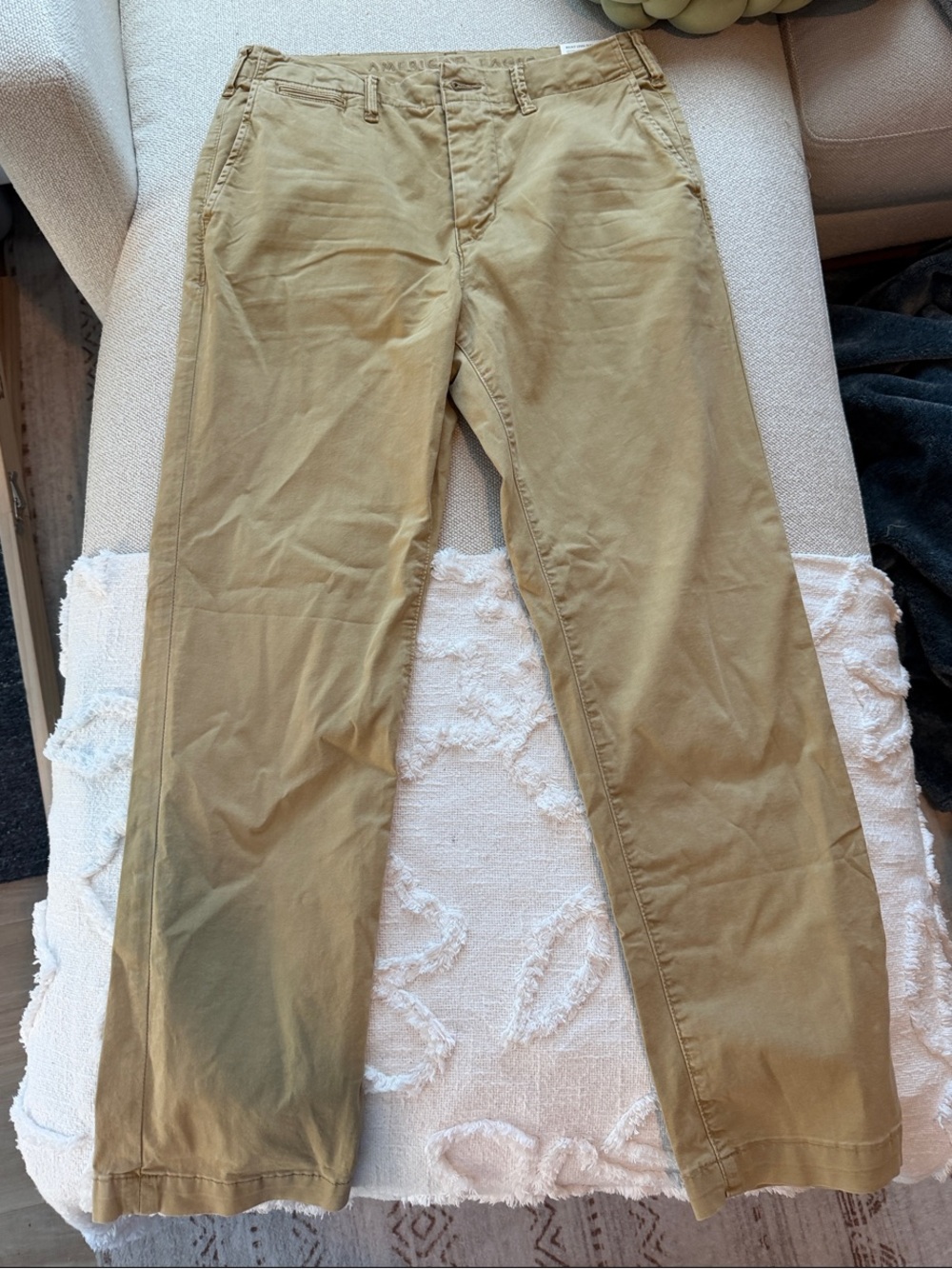 American Eagle Outfitters Straight-Leg Pants in Tan